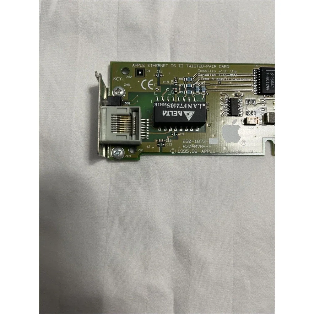 Vintage Apple Ethernet CS II Twisted-Pair Card 820-0784-A Comm Slot II Mac